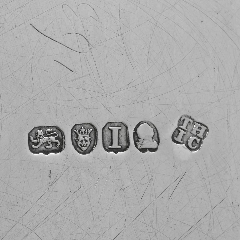 Antique Sterling Silver Pair of Salvers - Hannam & Crouch, hallmarked in 1804 London - George III - Image 7