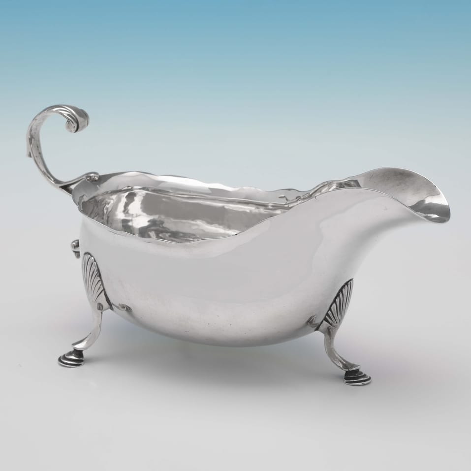 Antique Sterling Silver Irish Sauce Boat - made circa 1780 Dublin - George III - Image 2