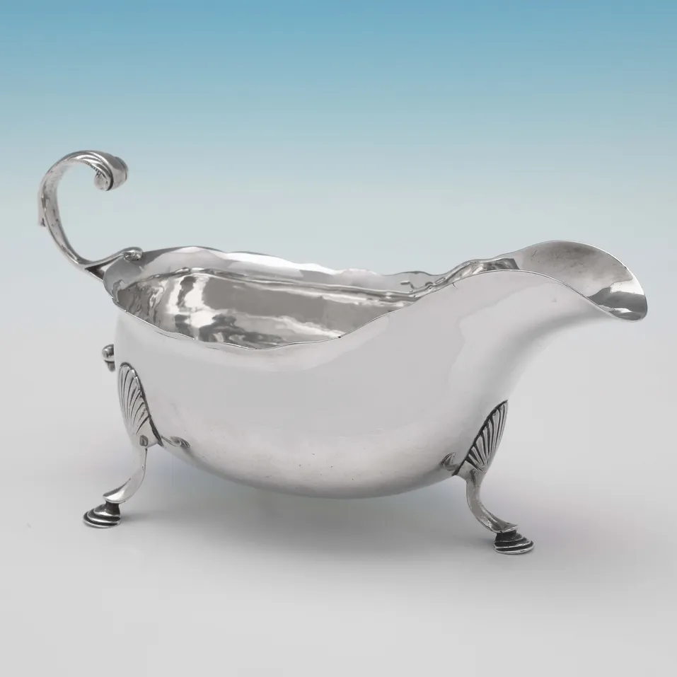 Antique Sterling Silver Irish Sauce Boat - made circa 1780 Dublin - George III - Image 2