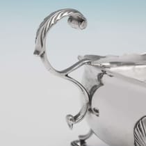 Antique Sterling Silver Irish Sauce Boat - made circa 1780 Dublin - George III - Thumbnail 3