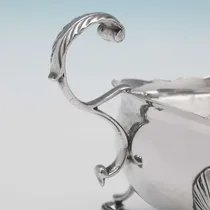 Antique Sterling Silver Irish Sauce Boat - made circa 1780 Dublin - George III - Thumbnail 3