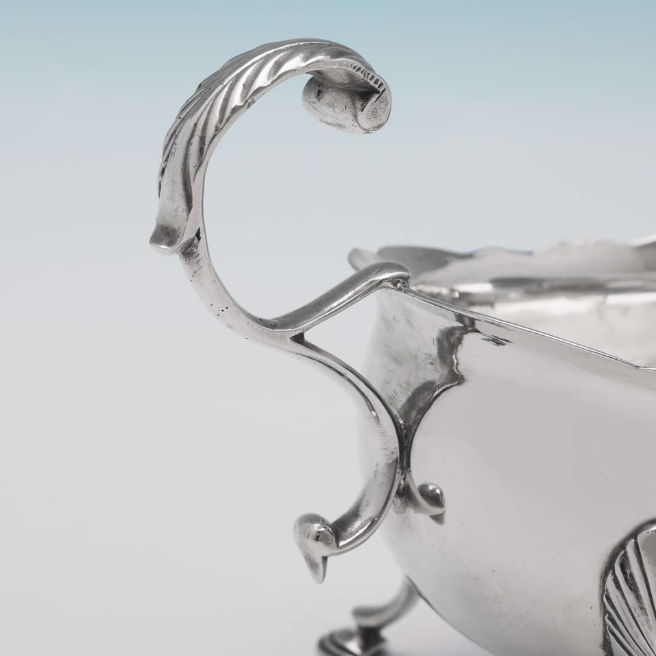 Antique Sterling Silver Irish Sauce Boat - made circa 1780 Dublin - George III - Image 3