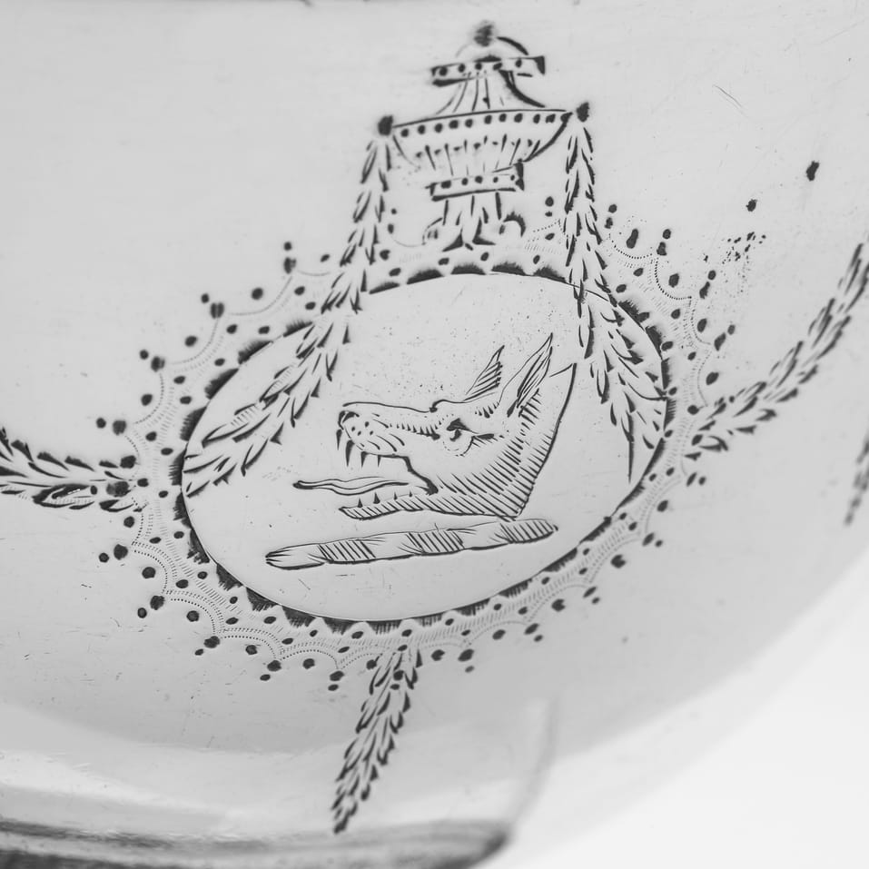 Antique Sterling Silver Sauce Boat - Hester Bateman, hallmarked in 1781 London - George III - Image 5