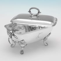 Antique Sterling Silver Pair of Sauce Tureens - John Emes, hallmarked in 1801 London - George III - Thumbnail 3