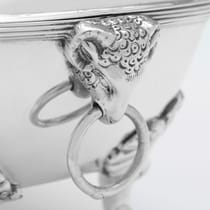 Antique Sterling Silver Pair of Sauce Tureens - John Emes, hallmarked in 1801 London - George III - Thumbnail 5