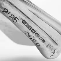 Sterling Silver Dove Sculpture - Morris Singer Foundry, hallmarked in 1999 London - Elizabeth II - Thumbnail 6
