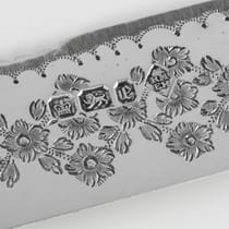 Antique Sterling Silver & Mother of Pearl Cake serving Knife & Fork - Martin, Hall & Co., hallmarked in 1897 Sheffield - Victorian - Thumbnail 6