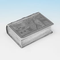 Antique Sterling Silver Snuff Box - Harris Adelstein, hallmarked in 1897 London - Victorian - Thumbnail 2