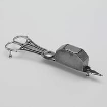 Antique Sterling Silver Pair Of Snuffer Scissors And Trays - Peter, Anne & William Bateman, hallmarked in 1802 London - George III - Thumbnail 4