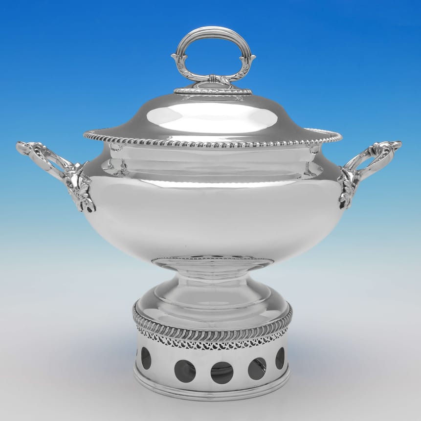 Antique Silver Plate Soup Tureen - Unknown Made Circa 1880 London - Victorian - Image 1