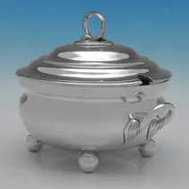 Antique Sterling Silver Soup Tureen - Aldwinckle & Slater, hallmarked in 1892 London - Victorian - Thumbnail 2