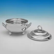 Antique Sterling Silver Soup Tureen - Aldwinckle & Slater, hallmarked in 1892 London - Victorian - Thumbnail 3