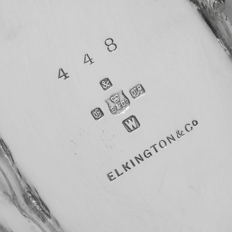 Antique Silver Plate Novelty 'Picnic Basket' Spoon Warmer - Elkington & Co., hallmarked in 1882 - Victorian - Image 5