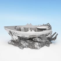 Antique Silver Plate Novelty 'Boat' Spoon Warmer - Thomas Wooley, made circa 1880 - Victorian - Thumbnail 2