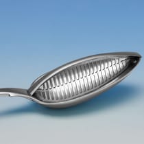 Antique Sterling Silver 'Fiddle' Straining Spoon - Eley, Fearn & Chawner, hallmarked in 1811 London - Regency - Thumbnail 4