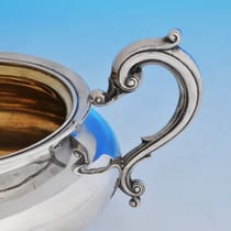 Antique Sterling Silver Sugar Bowl Hallmarked in York - James Barber & William North, hallmarked in 1840 York - Victorian - Thumbnail 3