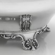 Antique Sterling Silver Sugar Bowl Hallmarked in York - James Barber & William North, hallmarked in 1840 York - Victorian - Thumbnail 4