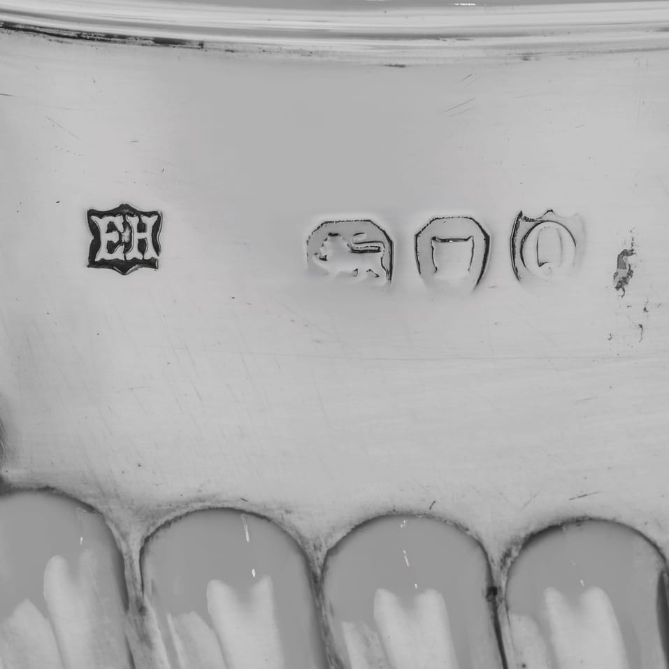 Antique Sterling Silver Sugar Bowl - Edward Hutton, hallmarked in 1891 London - Victorian - Image 5