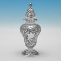 Antique Sterling Silver Sugar Caster - Goldsmiths & Silversmiths Co., hallmarked in 1903 London - Edwardian - Thumbnail 1