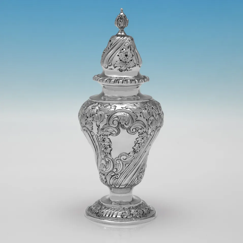 Antique Sterling Silver Sugar Caster - Goldsmiths & Silversmiths Co., hallmarked in 1903 London - Edwardian