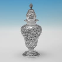 Antique Sterling Silver Sugar Caster - Goldsmiths & Silversmiths Co., hallmarked in 1903 London - Edwardian - Thumbnail 2