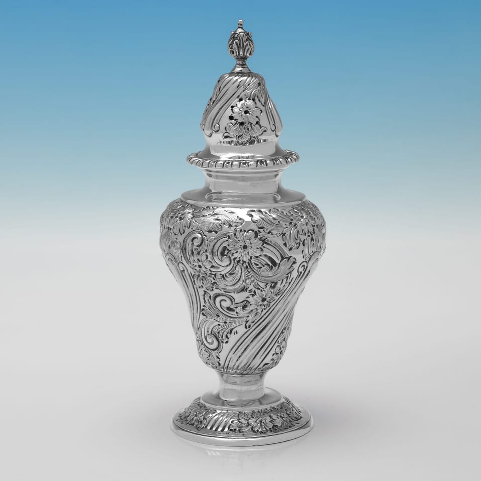 Antique Sterling Silver Sugar Caster - Goldsmiths & Silversmiths Co., hallmarked in 1903 London - Edwardian - Image 2