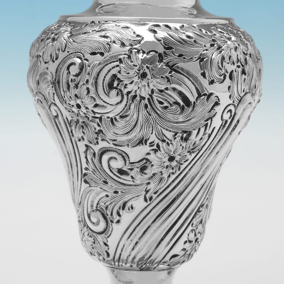 Antique Sterling Silver Sugar Caster - Goldsmiths & Silversmiths Co., hallmarked in 1903 London - Edwardian - Image 3