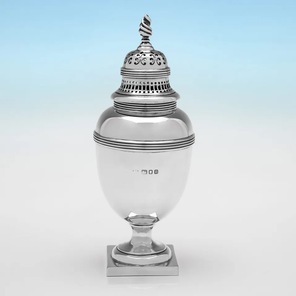 Sterling Silver Sugar Caster - hallmarked in 1937 London - George VI