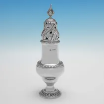Sterling Silver Sugar Caster - Jay, Richard Attenborough & Co. Ltd., hallmarked in 1931 Chester - George V - Thumbnail 1