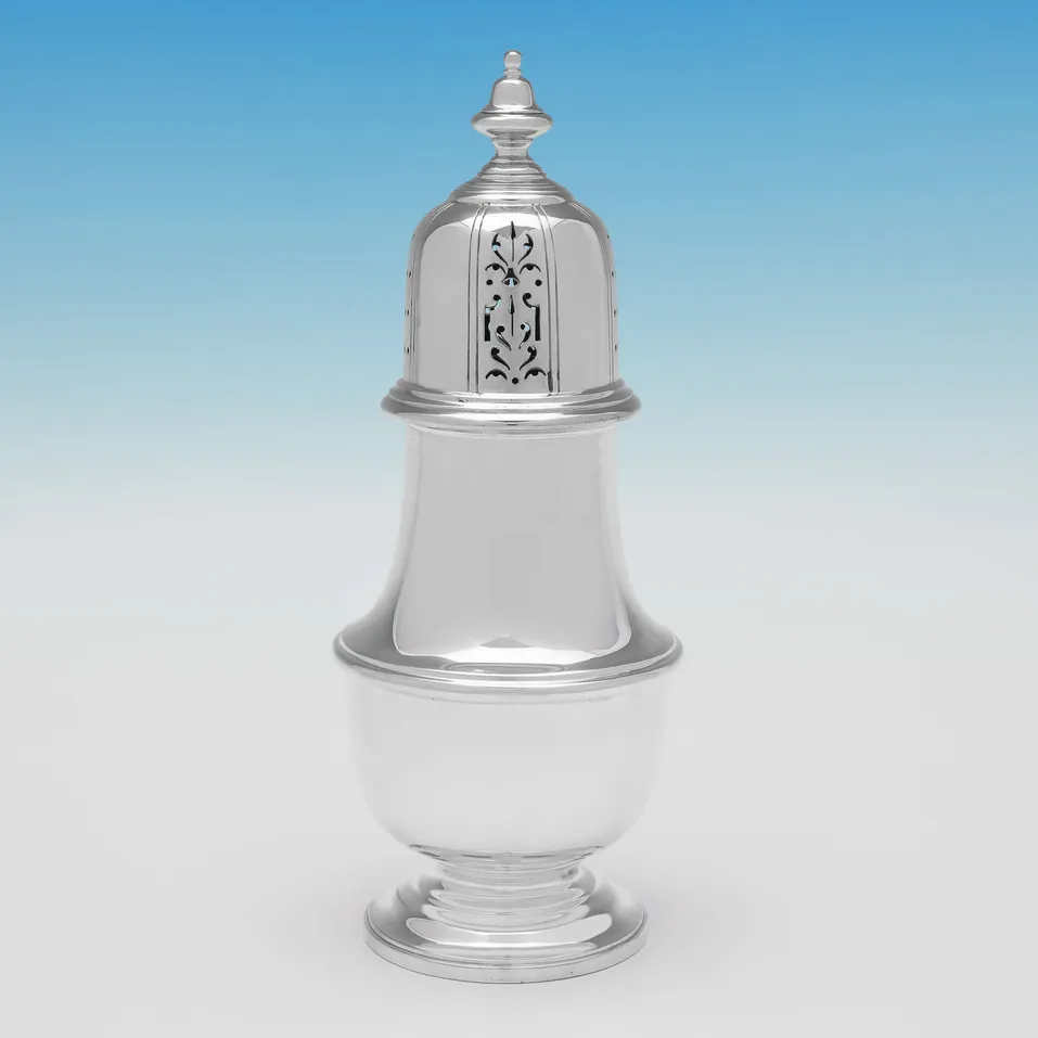 Sterling Silver Sugar Caster - Atkin Brothers, hallmarked in 1927 Sheffield - George V