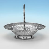 Antique Sterling Silver Sweetmeat Basket - Robert Hennell I, hallmarked in 1781 London - George III - Thumbnail 3