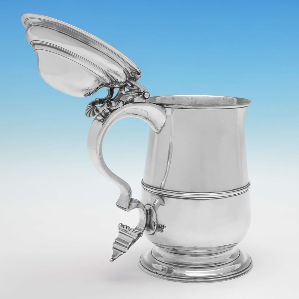 Antique Sterling Silver Tankard - William Plummer, hallmarked in 1772 London - George III - Image 4