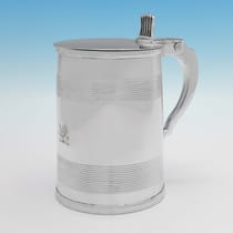 Antique Sterling Silver 'Can' Shaped Tankard - Robert Garrard, hallmarked in 1805 London - George III - Thumbnail 1