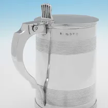 Antique Sterling Silver 'Can' Shaped Tankard - Robert Garrard, hallmarked in 1805 London - George III - Thumbnail 4