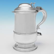 Antique Sterling Silver Tankard - David Crawford, hallmarked in 1772 Newcastle - George III - Thumbnail 1