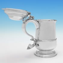 Antique Sterling Silver Tankard - David Crawford, hallmarked in 1772 Newcastle - George III - Thumbnail 4