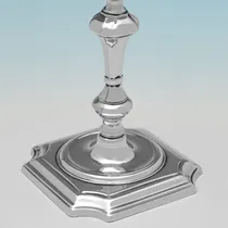 Antique Sterling Silver Taperstick - Richard Green, hallmarked in 1729 London - George II - Thumbnail 4