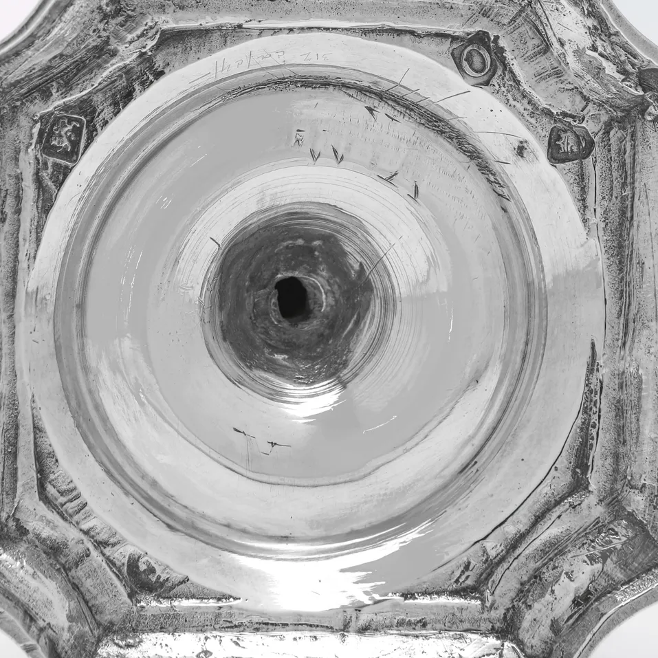 Antique Sterling Silver Taperstick - Richard Green, hallmarked in 1729 London - George II - Image 5