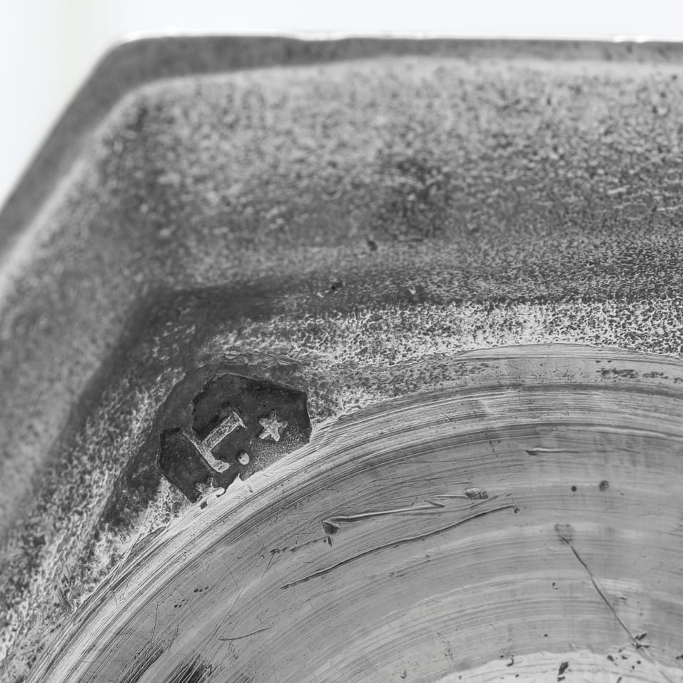 Antique Sterling Silver Pair of Tapersticks - Francis Turner, hallmarked in 1723 London - George I - Image 6