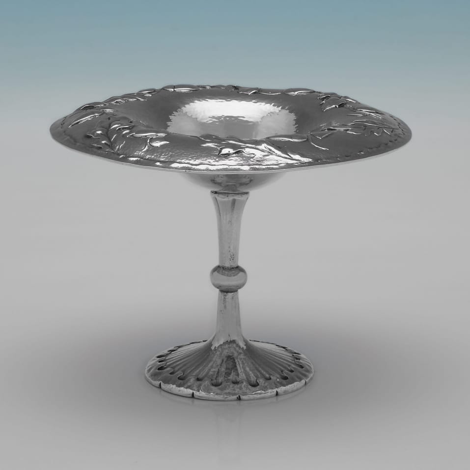 Antique Sterling Silver Pair of Tazzas - Gilbert Marks, hallmarked in 1899 London - Victorian - Image 5