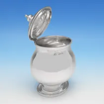 Antique Sterling Silver Tea Caddy - C. F. Hancock & Co., hallmarked in 1885 London - Victorian - Thumbnail 2