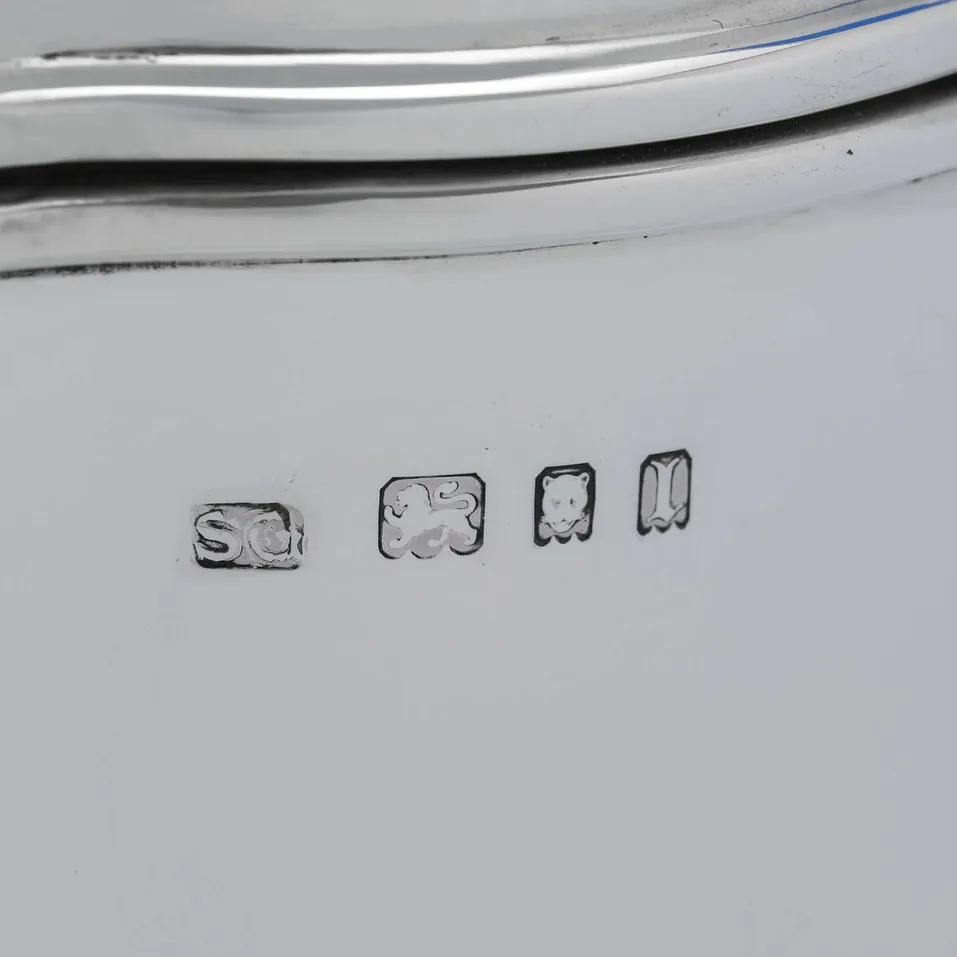 Sterling Silver Tea Caddy - Garrard & Co., hallmarked in 1926 London - George V - Image 6