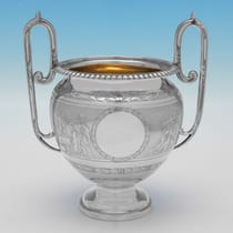 Antique Sterling Silver 'Roman Revival' 4 Piece Tea Set - Roberts & Belk, hallmarked in 1875 Sheffield - Victorian - Thumbnail 2