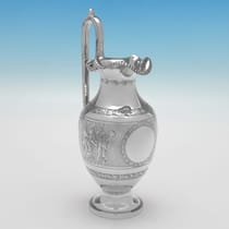 Antique Sterling Silver 'Roman Revival' 4 Piece Tea Set - Roberts & Belk, hallmarked in 1875 Sheffield - Victorian - Thumbnail 5
