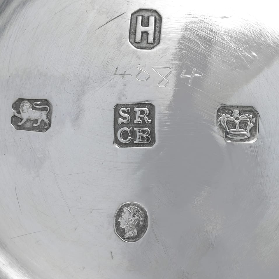 Antique Sterling Silver 'Roman Revival' 4 Piece Tea Set - Roberts & Belk, hallmarked in 1875 Sheffield - Victorian - Image 7