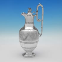 Antique Sterling Silver 'Roman Revival' 4 Piece Tea Set - Roberts & Belk, hallmarked in 1875 Sheffield - Victorian - Thumbnail 8