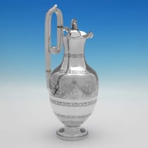 Antique Sterling Silver 'Roman Revival' 4 Piece Tea Set - Roberts & Belk, hallmarked in 1875 Sheffield - Victorian - Thumbnail 9
