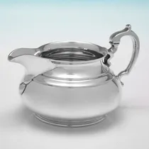 Sterling Silver 4 Piece Tea Set - Edward Barnard & Sons, hallmarked in 1960 London - Elizabeth II - Thumbnail 6