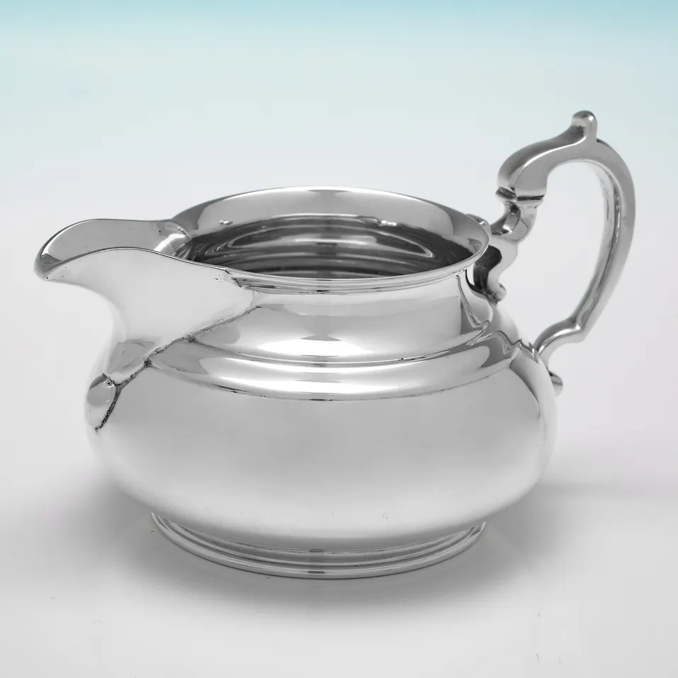 Sterling Silver 4 Piece Tea Set - Edward Barnard & Sons, hallmarked in 1960 London - Elizabeth II - Image 6