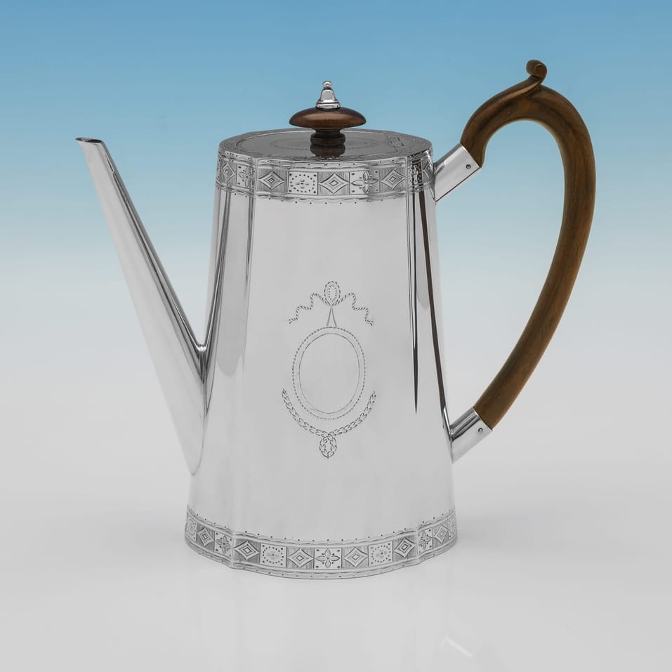 Antique Sterling Silver 5 Piece Tea Set - Mappin & Webb, hallmarked in 1915 Sheffield - George V - Image 7